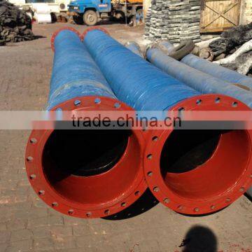 flange mud piping dredging big diameter rubber hose