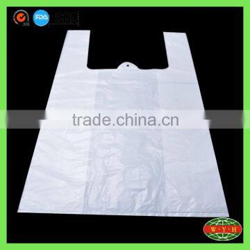 custom material plastic bag accept printing / cheap clear t-shirt plastic bags