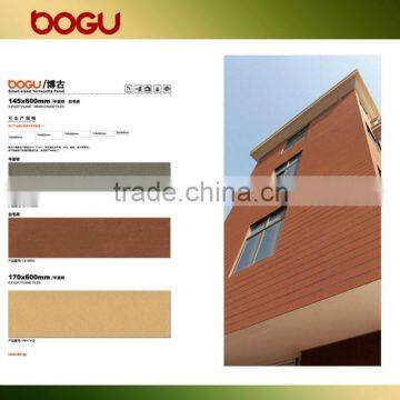 145x600mm exterior clinker tile facade