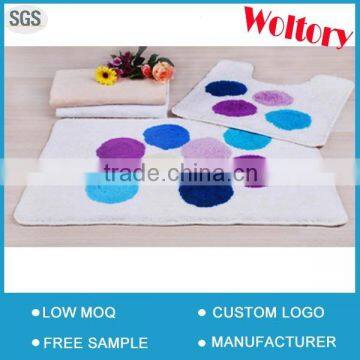 Washable Jacquard Polyester acrylic waterproof washroom Bath mats