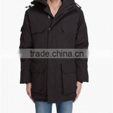 men parka fur hooded coat green jacket parka men's fashion parka,mens parka jacket