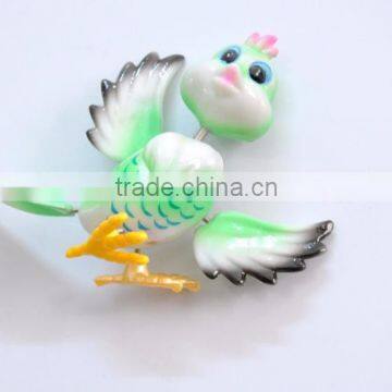 4 Inch Plastic Art Customized Animal Handmade Cartoon Bird Fridge Magnets For Home Decoration photo-3