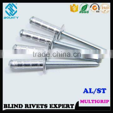 HIGH QUALITY FACTORY DOME HEAD ALU/ST MULTIGRIP RIVETS photo-3