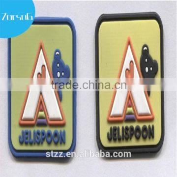 Embossed logo custom pvc patches