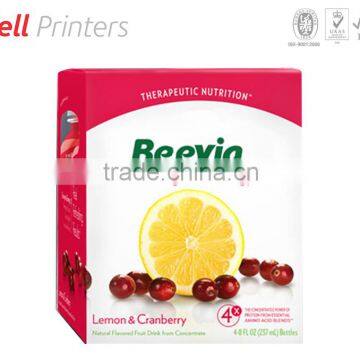 Powder food product outer box 300 gsm board printing and packaging
