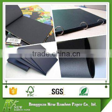 1mm/1.5mm/2mm/3mm thick solid black paperboard for paiting drawing diary