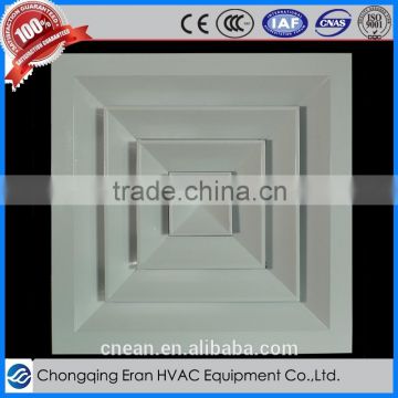 HVAC aluminium square ceiling 4 way air diffuser