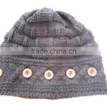 funny knit beard beanie hat