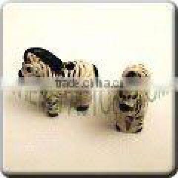 Ceramic small animal shape bead - Cute little Zebra