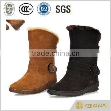 2015 New Design Rubber High Heel Snow Boot