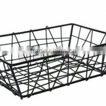 Rectangular Wire Zorro Baskets, Small, Black