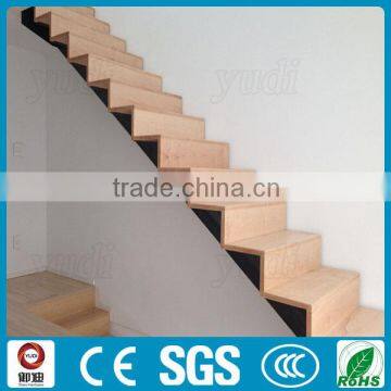 Modern Interior Closed Riser Straight Steel Wood Staircase photo-4