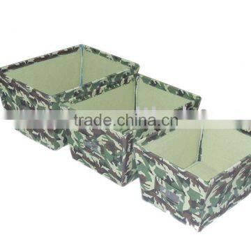 Camouflage Canvas storage bin