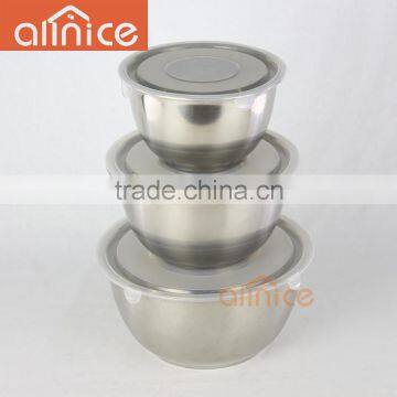 ALLNICE Wholesale Food Stock Bowl/metal Salad Bowl/mixing Bowl With Lid photo-2