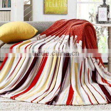 home used 100% polyester mircrofiber soft coral fleece blanket