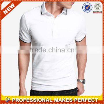 Plain cotton pique t shirt with polo neck(YCP-B0189)