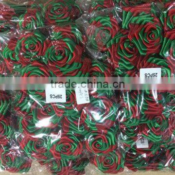 Pink Pure Handmade Ribbon Roses photo-4