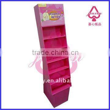 six layers Corrugated paper Display for sanck promotion