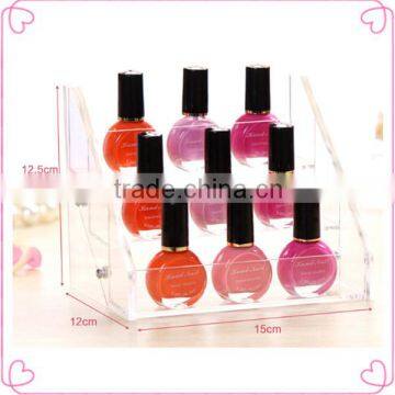 Nail polish display stand holder booking jewelry acrylic packaging organizer storage box