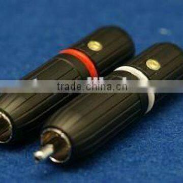 Hi-End male plug OCC Rhodium Plated audiophile RCA plug