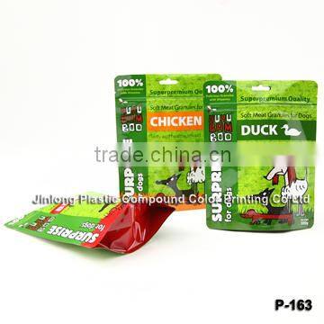 retort plastic pet packaging bags with zipper and euro hole