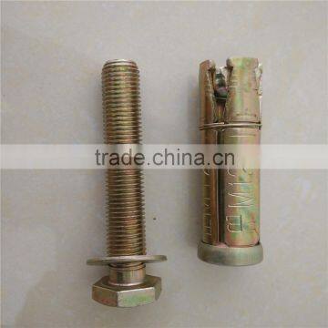 HDG 4pc shield fix bolt with nut and washer made in china Handan