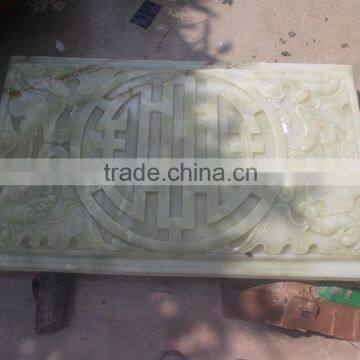 Funeral Coffin, Cremation Urn Phonix Green Marble Stone Hand Carved Sculpture From Vietnam