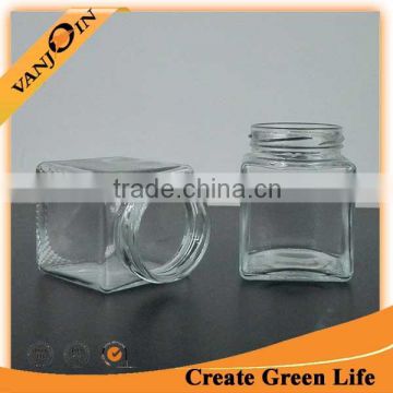 Square 200ml Pickle Glass Jar With Sealed Cap