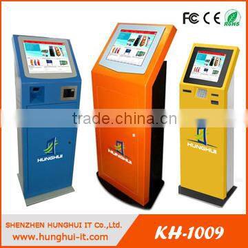 Touch Screen Free Standing Card Dispenser Kiosk RFID Card Reader Kiosk Ticket Dispense Machine Quality Choice