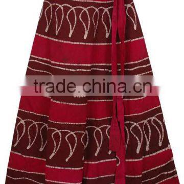 Cotton Long Bech Wear Wrap Skirt