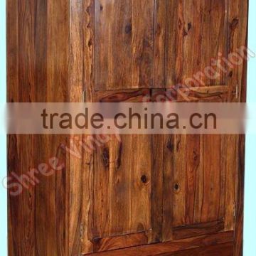 wooden wardrobe,mango wood furniture,bedroom furniture