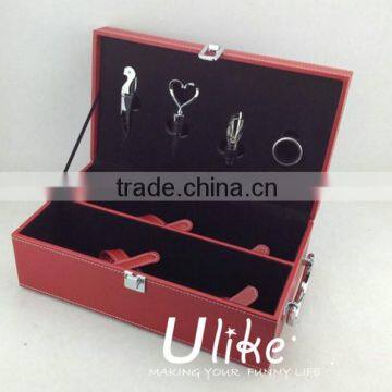 Gift Leather Wine Box Package Leather Wine Package