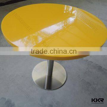 Round fast food restaurant equipment , restaurant tables