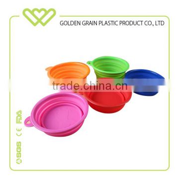 hot selling wholesale portable silicone collapsible bowl for pet