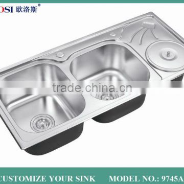 best grade fashion design silver sink caddy 9745A