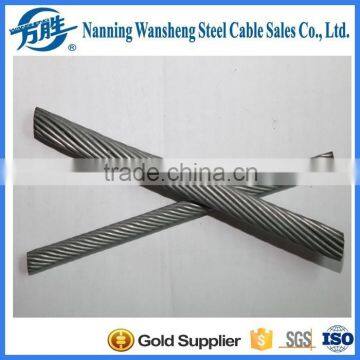 Hot Dip 7 Strand, 19 Strand Galvanized Steel Wire Strand