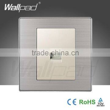 2015 China Hot Sale Wholesaler Wallpad Luxury Wall Light Switch Panel Network Computer COM Socket