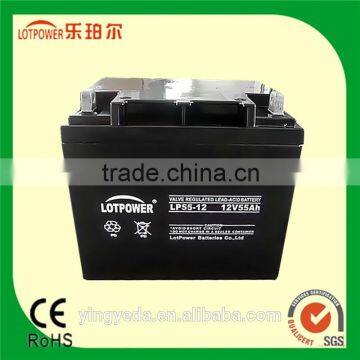 Excellent Safety Performance 55ah solar gel battery