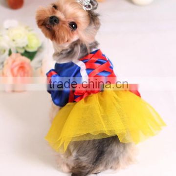 Pet Costume Snow White Cosplay Dog Clothes