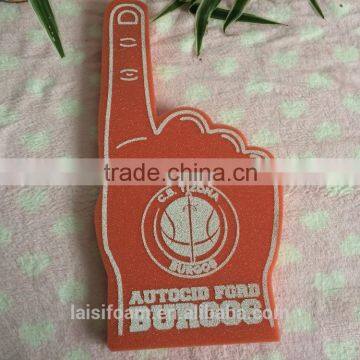 printed foam game palm sponge finger cheering hands for game cheering LS-F-019-A