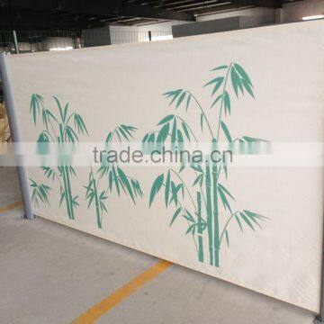retractable side awning aluminum awning fabric awning, pole awning, standing awning