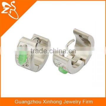 ER05487 stainless steel crystal earring , ladies crystal earring