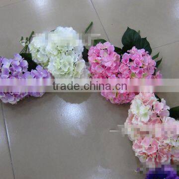 Silk material artificial hydrangea flower real touch hydrangea                        
                                                Quality Choice