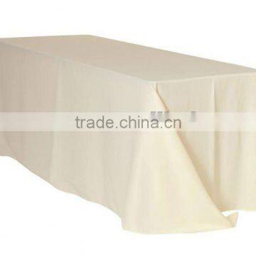 Ivory square table linen/table cloth for weddings