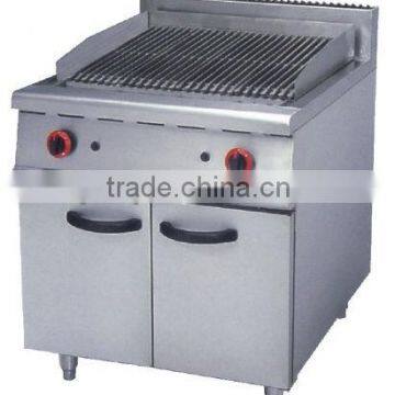 Gas Lava Rock Grill With Cabinet