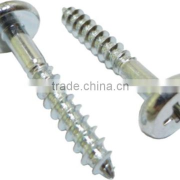 Cross recessed pan head wood screws