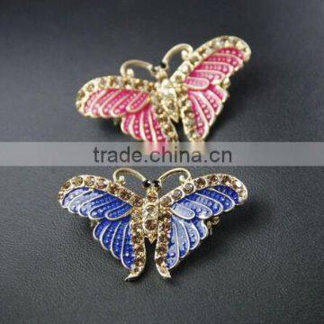 Butterfly cz diamond wholesale bulk brooch