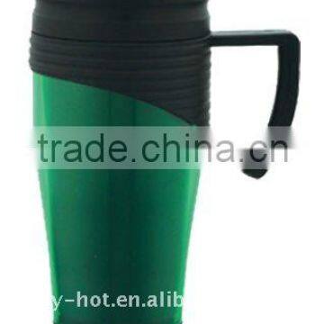 Plastic double wall travel mug