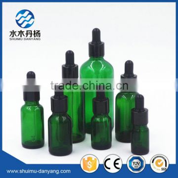 5ml/10ml30ml/50ml green glass e-liquid bottle with pipette