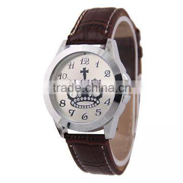 polished rose gold stainless steel case watches men with suede leather strap